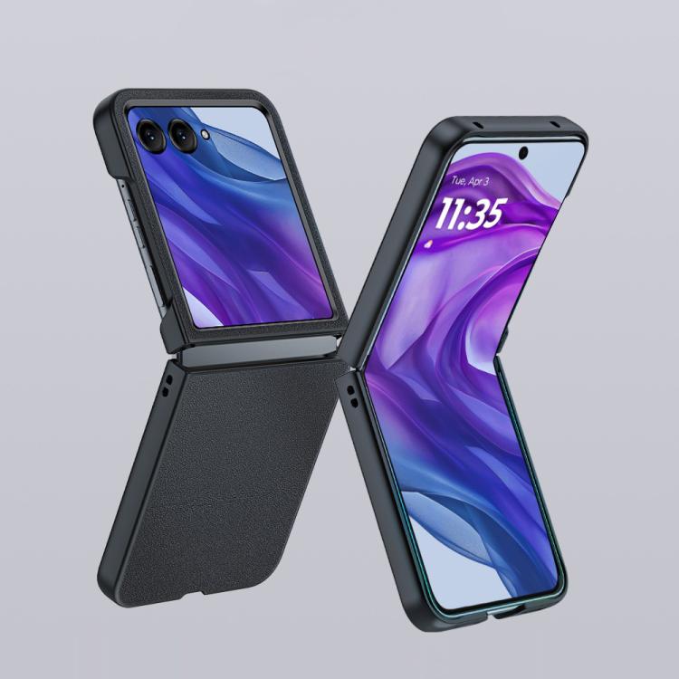 For Motorola Razr 60 Ultra Ultra-thin Plain Skin Leather Phone Case