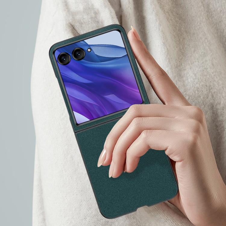 For Motorola Razr 60 Ultra Ultra-thin Plain Skin Leather Phone Case