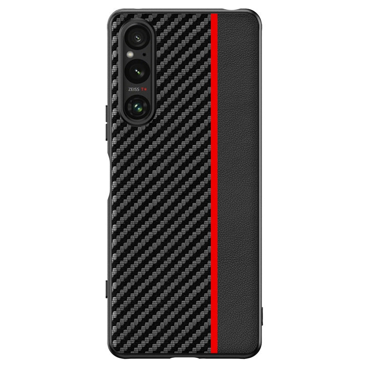 For Sony Xperia 1 V Ultra-thin Carbon Fiber Texture Printing Phone Case