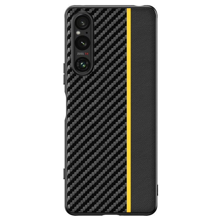 For Sony Xperia 1 V Ultra-thin Carbon Fiber Texture Printing Phone Case