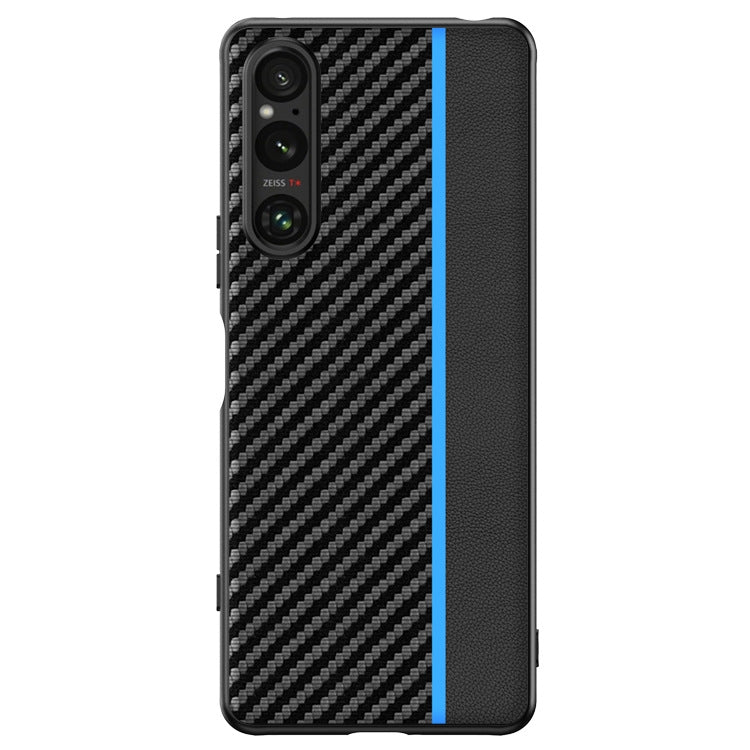 For Sony Xperia 1 V Ultra-thin Carbon Fiber Texture Printing Phone Case