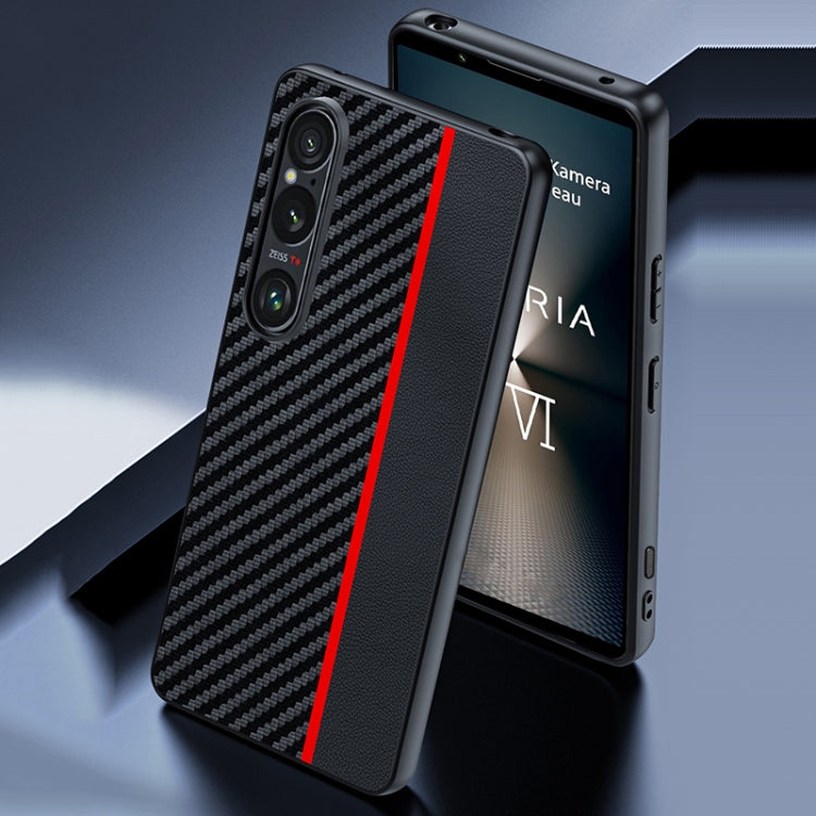For Sony Xperia 1 VI Ultra-thin Carbon Fiber Texture Printing Phone Case