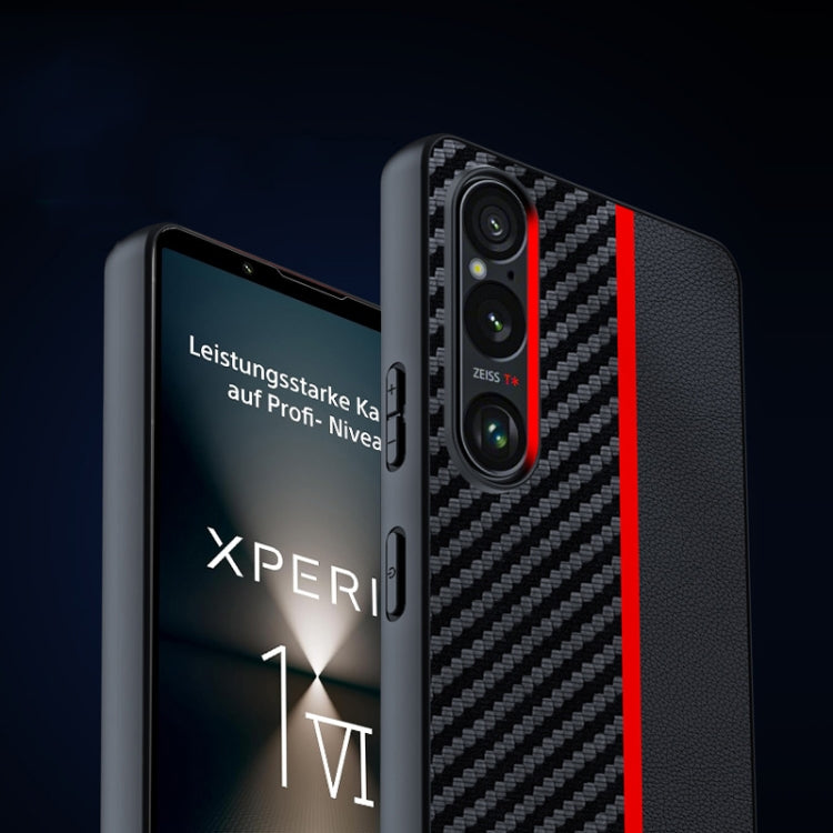 For Sony Xperia 1 VI Ultra-thin Carbon Fiber Texture Printing Phone Case