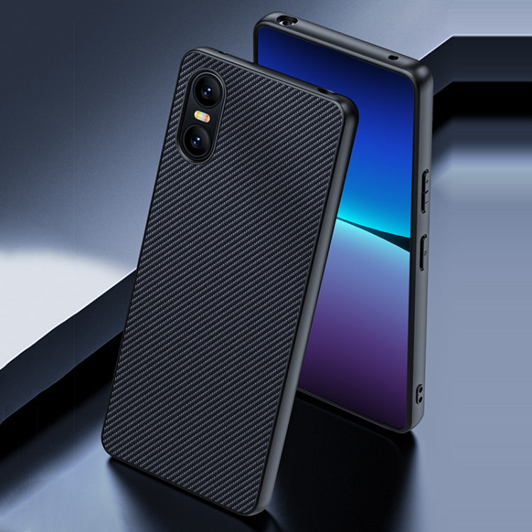 For Sony Xperia 10 VI Ultra-thin Carbon Fiber Texture Printing Phone Case