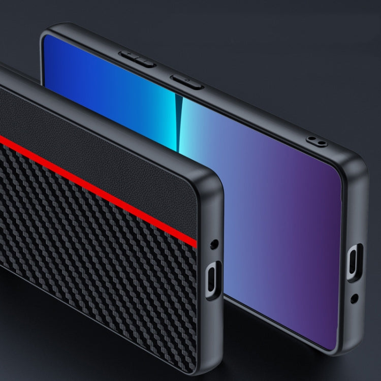 For Sony Xperia 10 VI Ultra-thin Carbon Fiber Texture Printing Phone Case