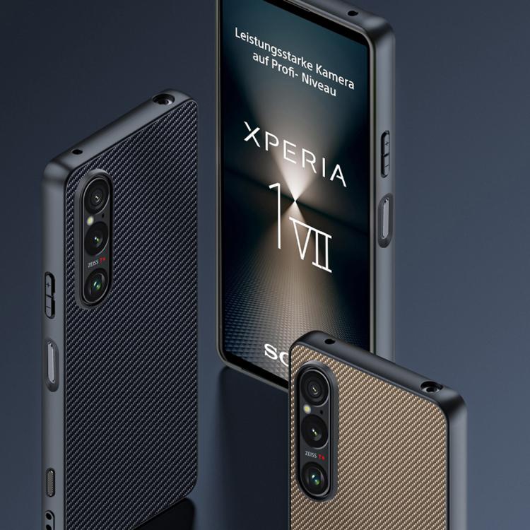 For Sony Xperia 1 VII Ultra-thin Carbon Fiber Texture Printing Phone Case