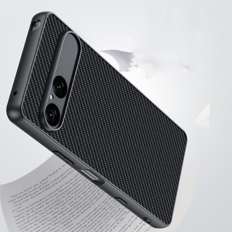For Sony Xperia 10 VII Ultra-thin Carbon Fiber Texture Printing Phone Case