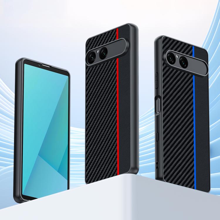 For Sony Xperia 10 VII Ultra-thin Carbon Fiber Texture Printing Phone Case
