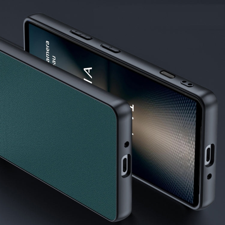 For Sony Xperia 1 VI Ultra-thin Plain Skin Leather Phone Case