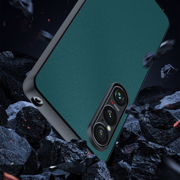 For Sony Xperia 1 VI Ultra-thin Plain Skin Leather Phone Case