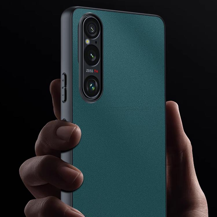 For Sony Xperia 1 VII Ultra-thin Plain Skin Leather Phone Case