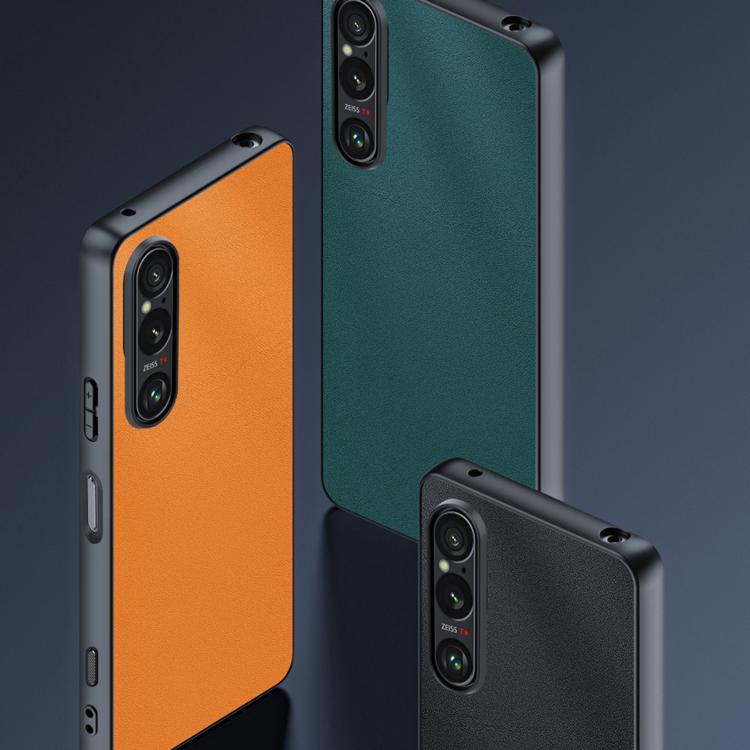For Sony Xperia 1 VII Ultra-thin Plain Skin Leather Phone Case