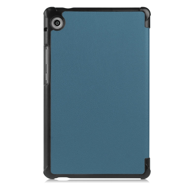 For Huawei MatePad T8 Custer Texture Horizontal Flip Leather Case with Three-folding Holder