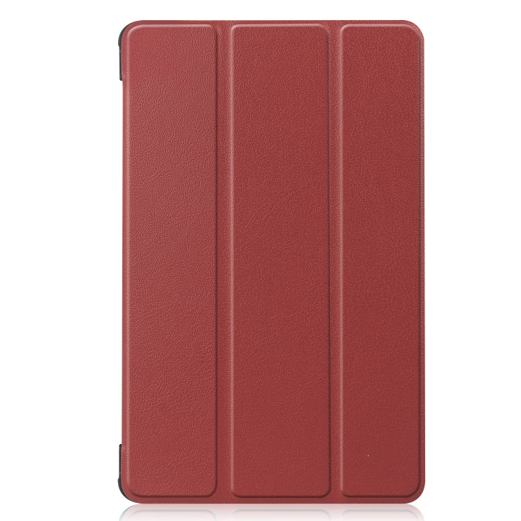 For Huawei MatePad T8 Custer Texture Horizontal Flip Leather Case with Three-folding Holder
