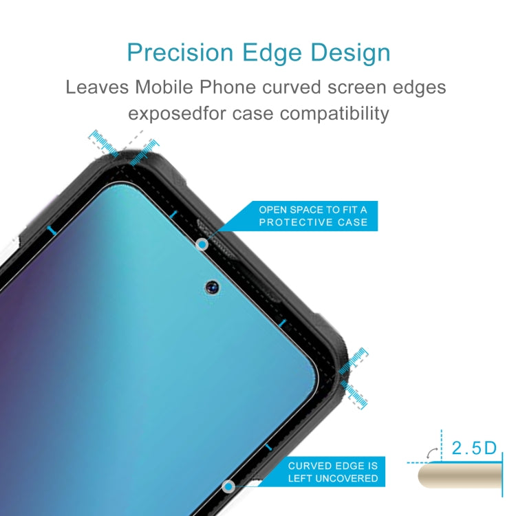 For DOOGEE V20 Pro 50pcs 0.26mm 9H 2.5D Tempered Glass Film