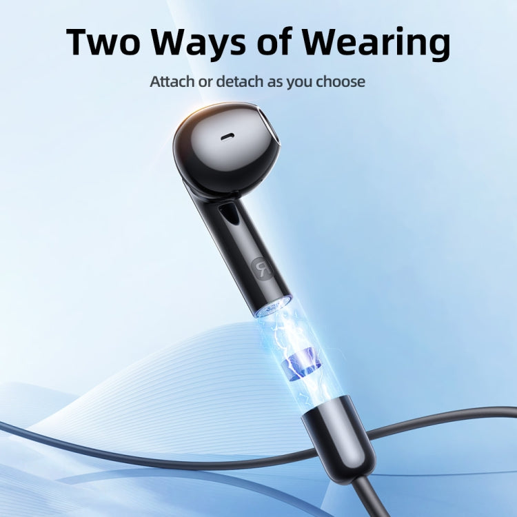JOYROOM JR-DS1 Magnetic True Wireless Neckband Earphone(Black)