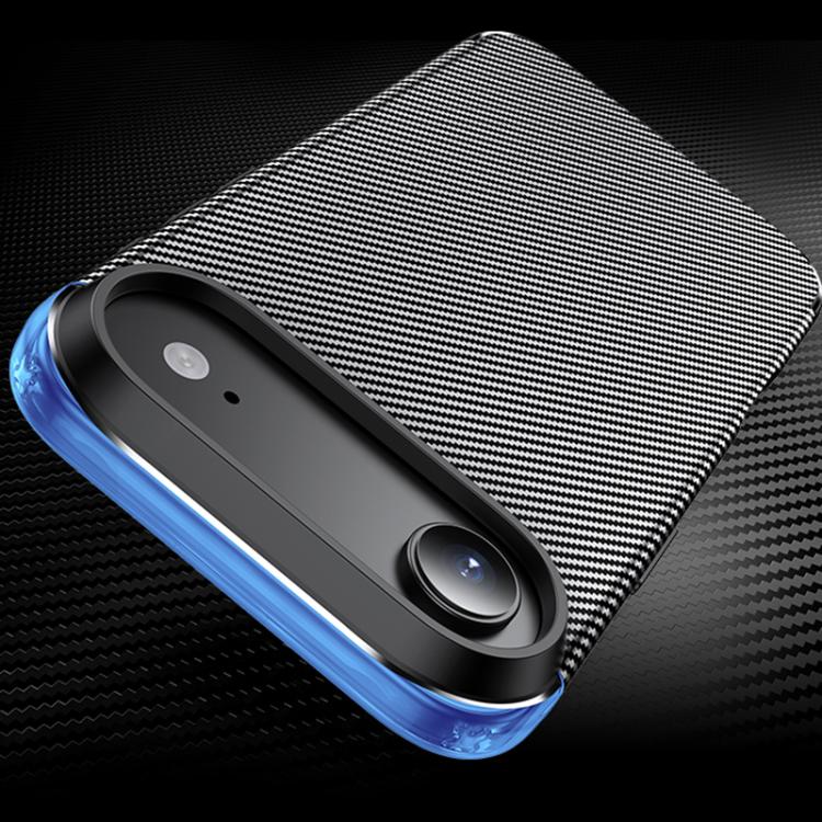 For iPhone 17 Carbon Fiber Texture Shockproof TPU Phone Case - Black