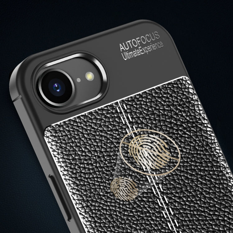 For iPhone 16e / 17e Litchi Texture Shockproof TPU Phone Case