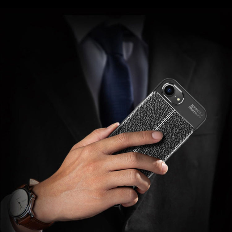 For iPhone 16e / 17e Litchi Texture Shockproof TPU Phone Case