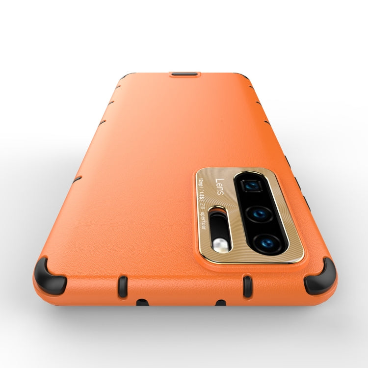 For Huawei P30 Pro Shockproof Grain Leather PC + TPU Case