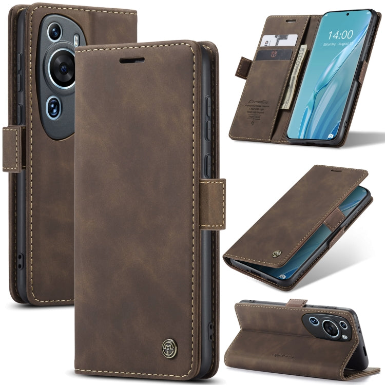 For Huawei P60 Art CaseMe 013 Multifunctional Horizontal Flip Leather Phone Case