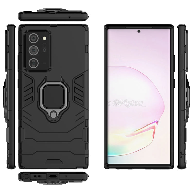 For Samsung Galaxy Note20 Ultra PC + TPU Anti-fall Protective Case with Ring Holder