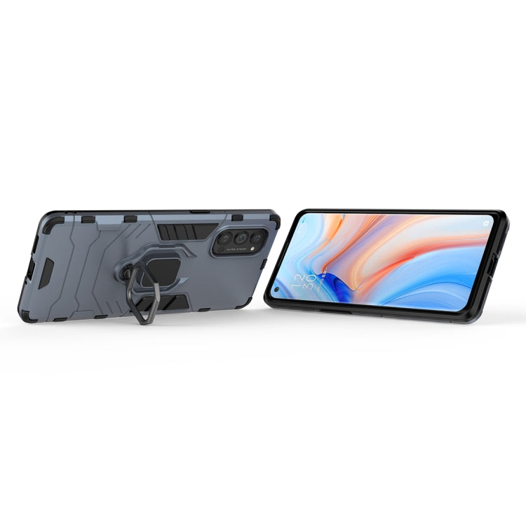 For OPPO Reno4 Pro PC + TPU Anti-fall Protective Case with Ring Holder