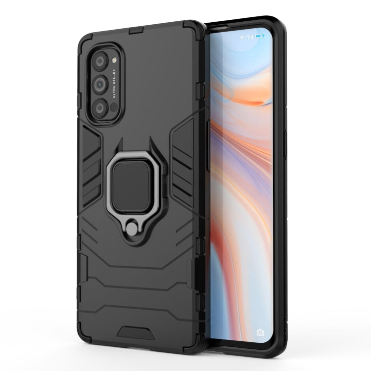 For OPPO Reno4 Pro PC + TPU Anti-fall Protective Case with Ring Holder