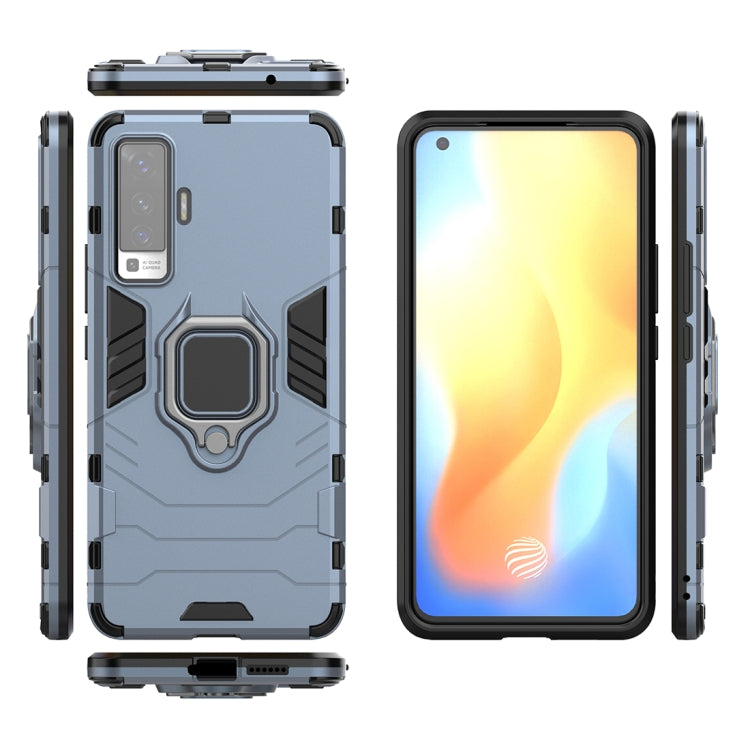 For vivo X50 PC + TPU Anti-fall Protective Case with Ring Holder