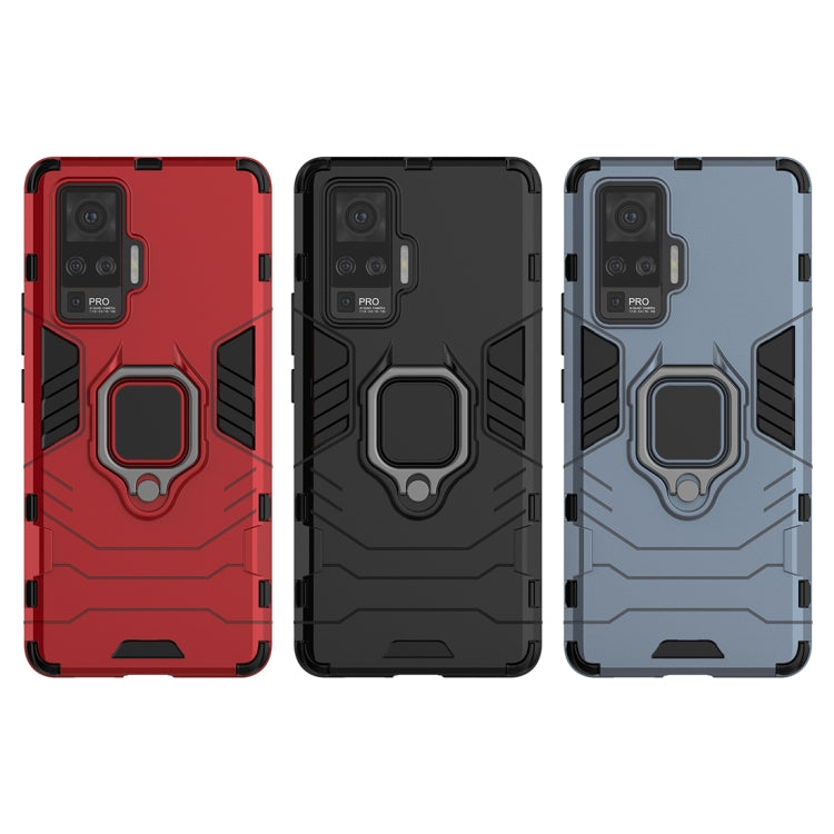 For vivo X50 Pro PC + TPU Anti-fall Protective Case with Ring Holder