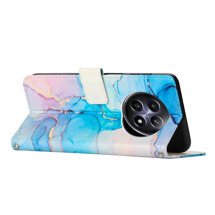 For Realme 12 5G / 13 5G Global Painted Marble Pattern Leather Phone Case