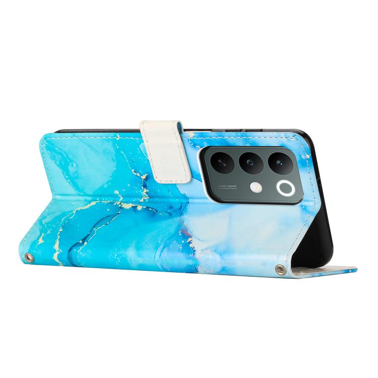 For Realme C85 5G / 15x 5G India Painted Marble Pattern Leather Phone Case