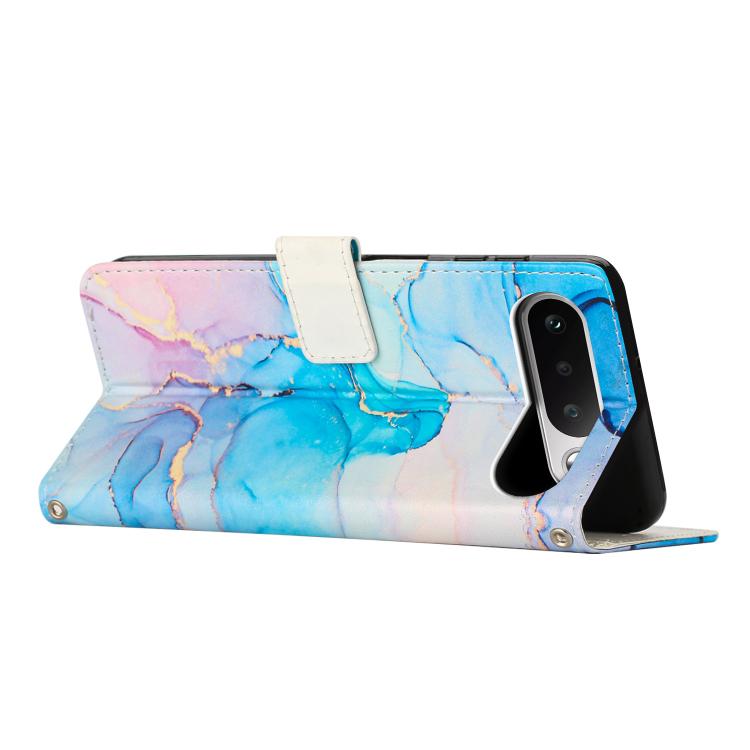 For Realme 16 5G Painted Marble Pattern Leather Phone Case