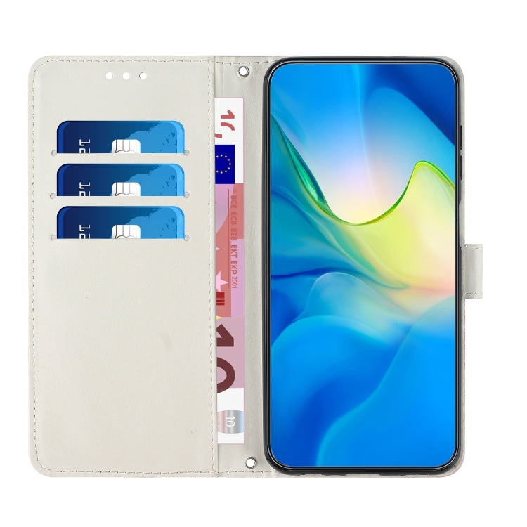 For Redmi Note 13 Pro+ Painted Marble Pattern Leather Phone Case