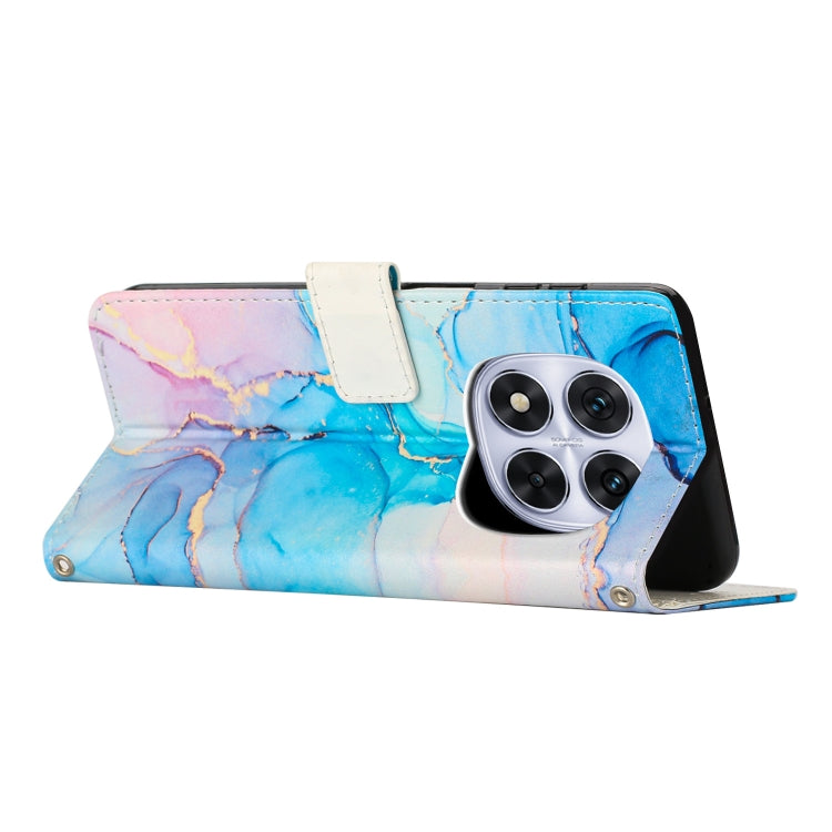 For Redmi Note 14 Pro 5G Global Painted Marble Pattern Leather Phone Case