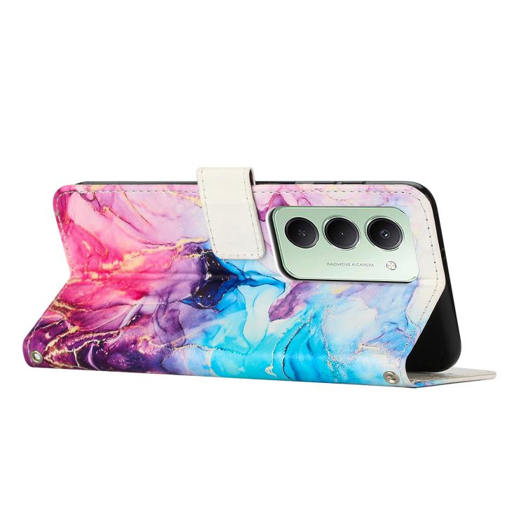For Redmi 15 5G / 4G EU 171mm Painted Marble Pattern Leather Phone Case