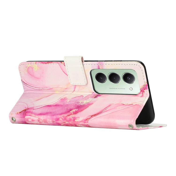 For Redmi 15 5G / 4G EU 171mm Painted Marble Pattern Leather Phone Case