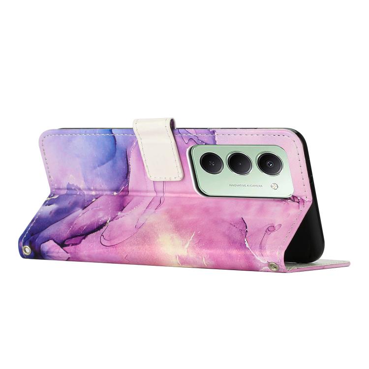 For Redmi 15 5G / 4G EU 171mm Painted Marble Pattern Leather Phone Case