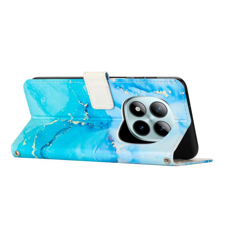 For Redmi Note 15 Pro+ 5G Global 163.3mm Painted Marble Pattern Leather Phone Case