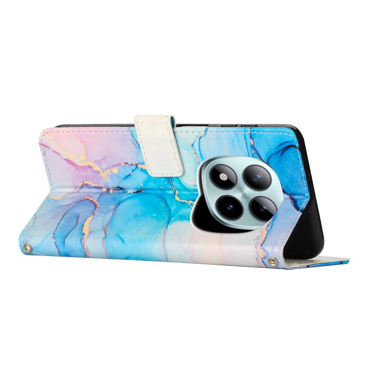 For Redmi Note 15 Pro+ 5G Global 163.3mm Painted Marble Pattern Leather Phone Case