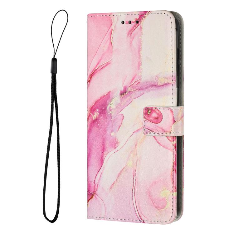 For Redmi Note 15 Pro 5G Global 163.6mm Painted Marble Pattern Leather Phone Case