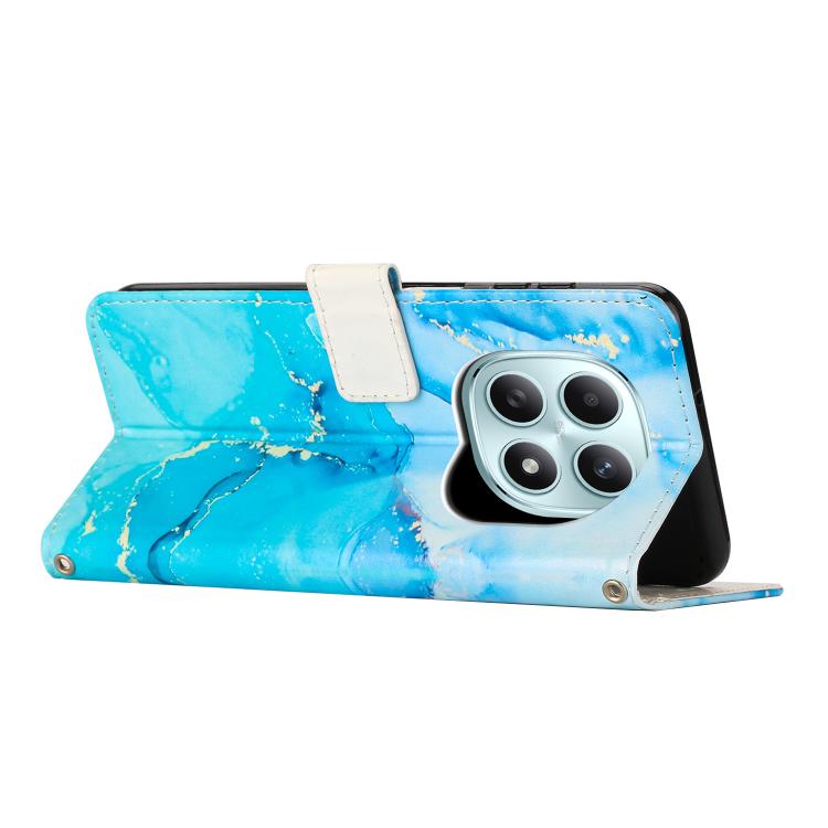 For Redmi Note 15 5G / 4G Global 164mm Painted Marble Pattern Leather Phone Case