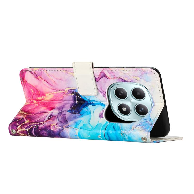 For Redmi Note 15 5G / 4G Global 164mm Painted Marble Pattern Leather Phone Case