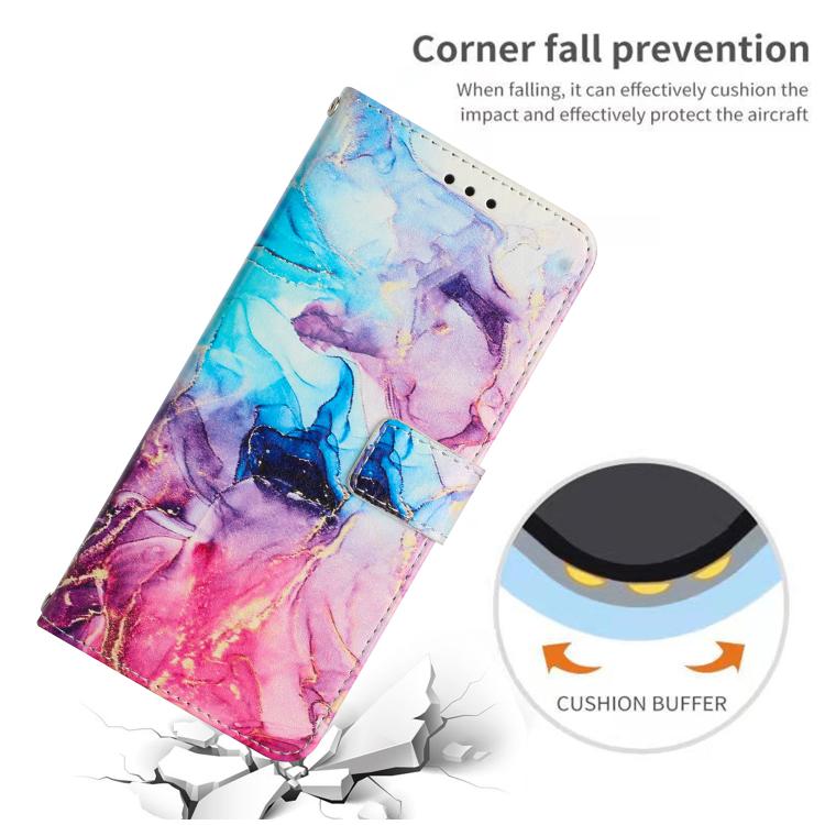 For Redmi Note 15 5G / 4G Global 164mm Painted Marble Pattern Leather Phone Case