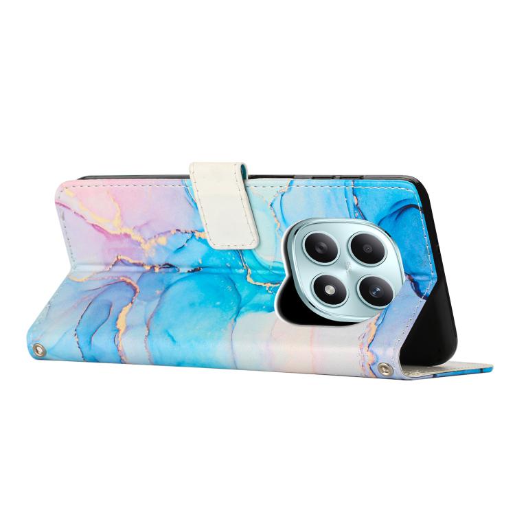 For Redmi Note 15 5G / 4G Global 164mm Painted Marble Pattern Leather Phone Case