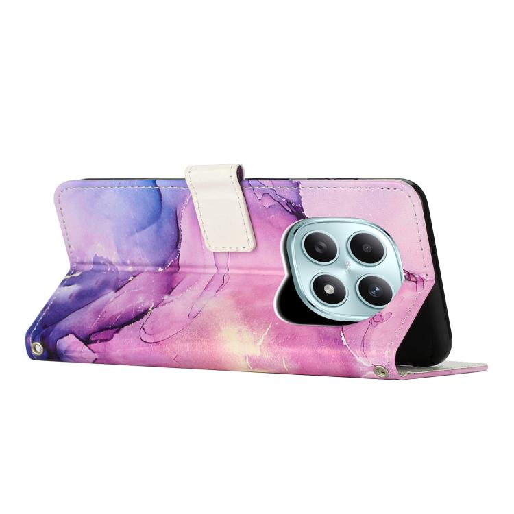 For Redmi Note 15 5G / 4G Global 164mm Painted Marble Pattern Leather Phone Case