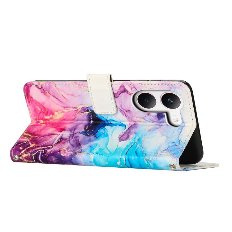 For Redmi Turbo 5 / Poco X8 Pro 5G Painted Marble Pattern Leather Phone Case
