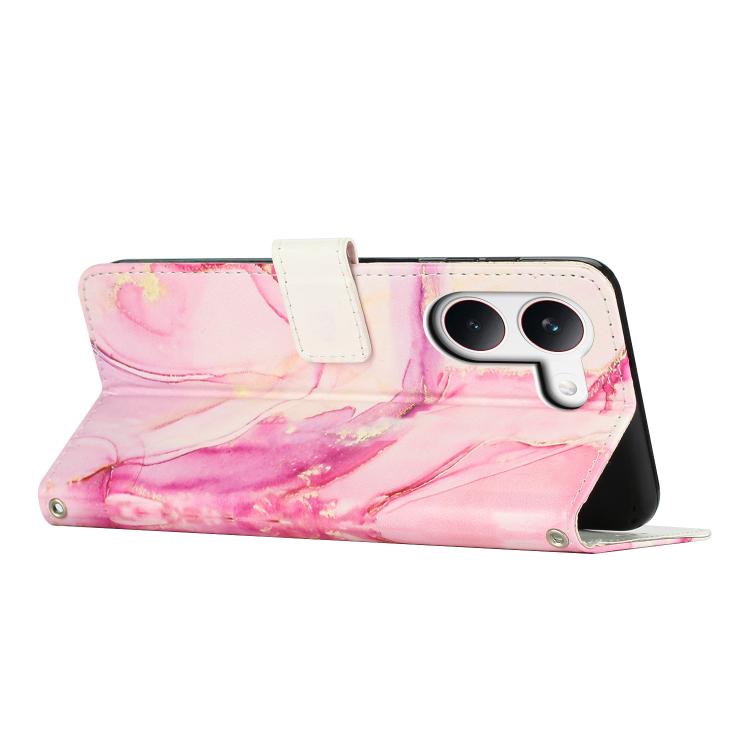 For Redmi Turbo 5 / Poco X8 Pro 5G Painted Marble Pattern Leather Phone Case
