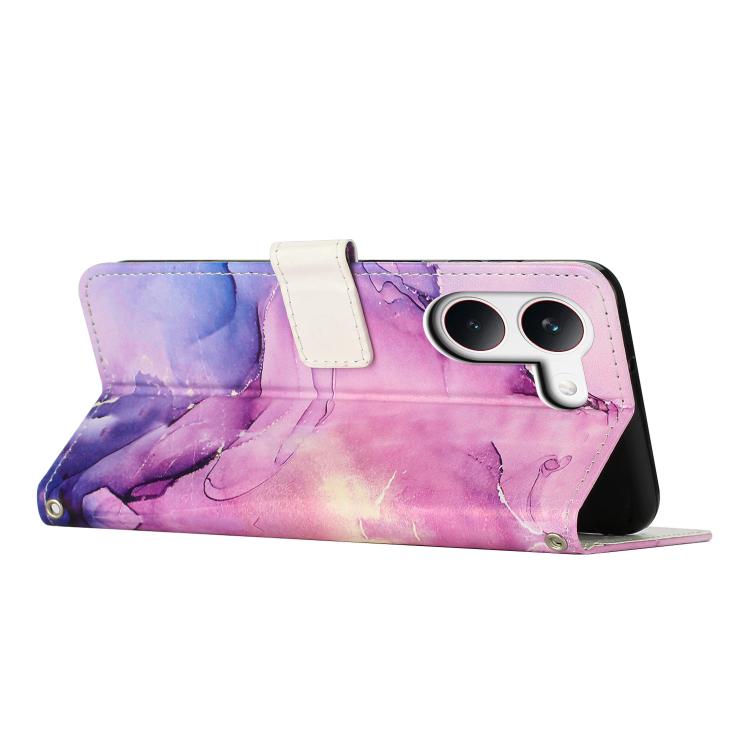 For Redmi Turbo 5 / Poco X8 Pro 5G Painted Marble Pattern Leather Phone Case