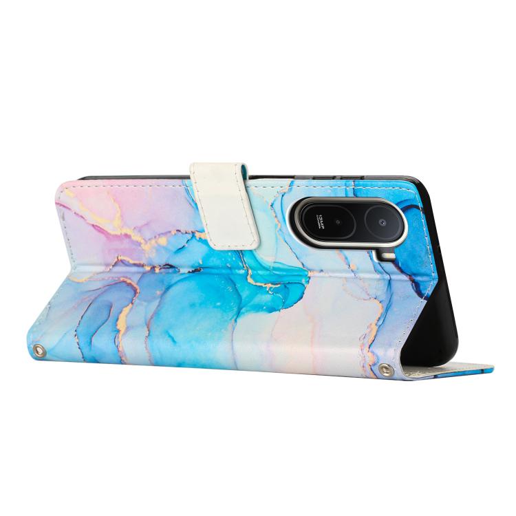 For Redmi A7 Pro 4G 171mm Painted Marble Pattern Leather Phone Case